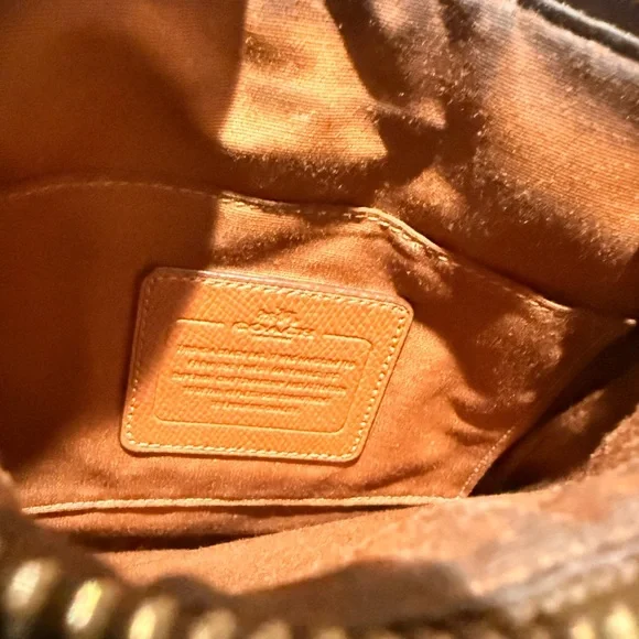 Coach Signature Tan Crossbody Bag - Picture 9 of 16